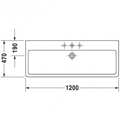 Duravit praustuvas 1200x470 Vero 045412 2