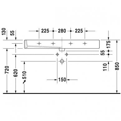 Duravit praustuvas 1200x470 Vero 045412 4