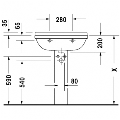 Duravit praustuvas 650x485 Starck 3 030065 3