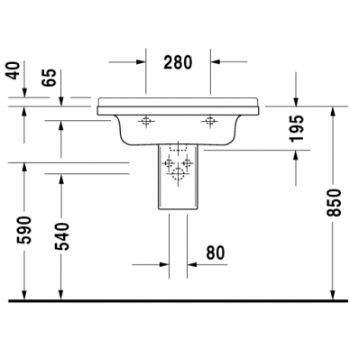 Duravit praustuvas 700x490 Starck 3 030470 3