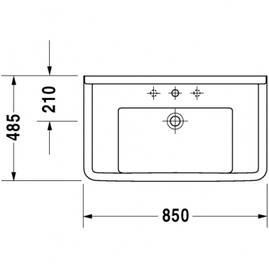 Duravit praustuvas 850x485 Starck 3 030480 2