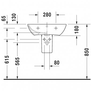 Duravit praustuvas ME by Starck 233560 3