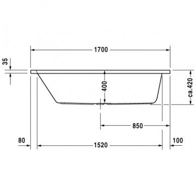 Duravit vonia D-Code 1700x700 700097 3