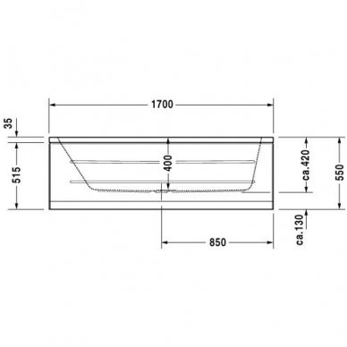 Duravit vonia D-Code 1700x700 700097 4