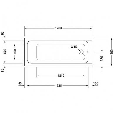 Duravit vonia D-Code 1700x700 700098 2