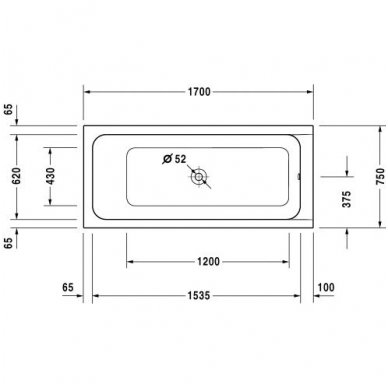 Duravit vonia D-Code 1700x750 700099 2