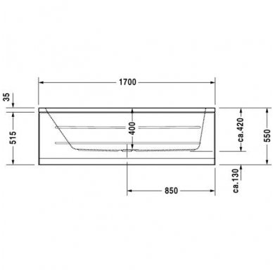 Duravit vonia D-Code 1700x750 700099 4