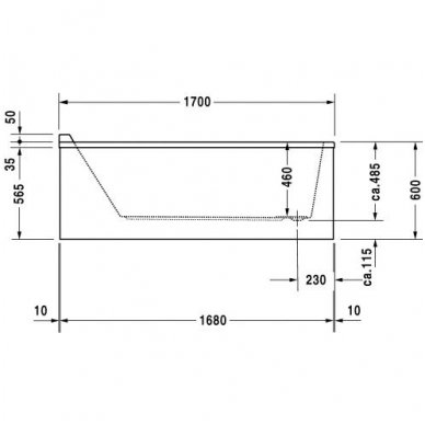 Duravit vonia Starck 1700x800 700336 4