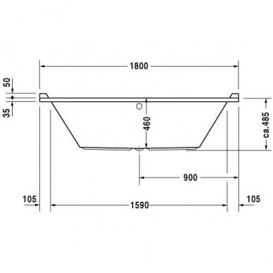 Duravit vonia Starck 1800x800 700338 3