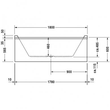 Duravit vonia Starck 1800x800 700338 4