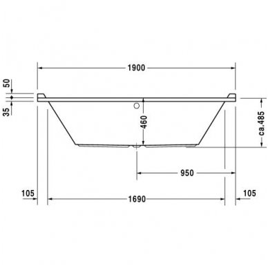 Duravit vonia Starck 1900x900 700340 3