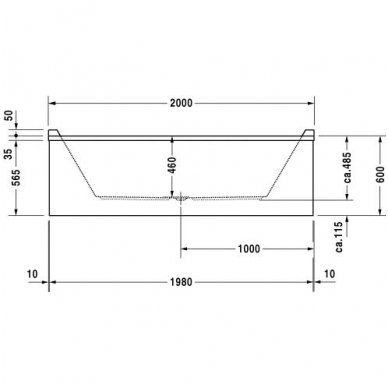 Duravit vonia Starck 2000x1000 700341 4