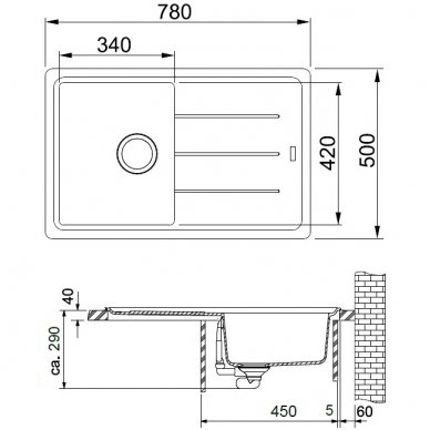 Franke plautuvė Basis BFG 611 2