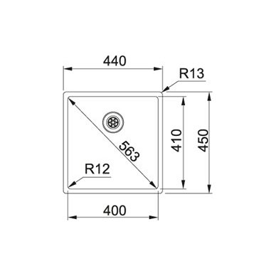 Franke plautuvė Box BXX 210/110-40 2