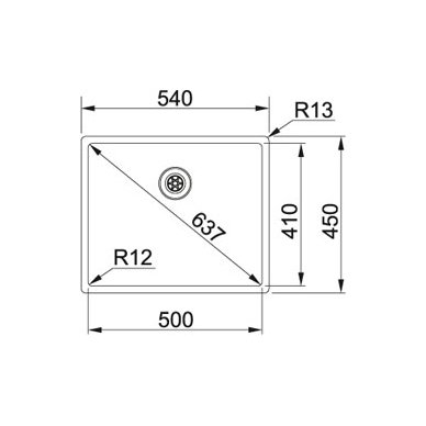 Franke plautuvė Box BXX 210/110-50 2