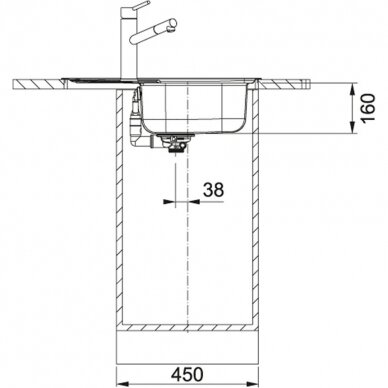 Franke plautuvė Spark SKN 611-63 3