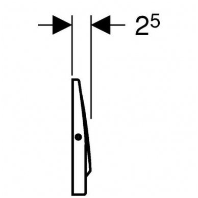 Geberit vandens nuleidimo mygtukas Mambo 3