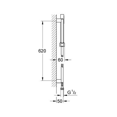 Grohe dušo komplektas Euphoria Cube+ Stick 2