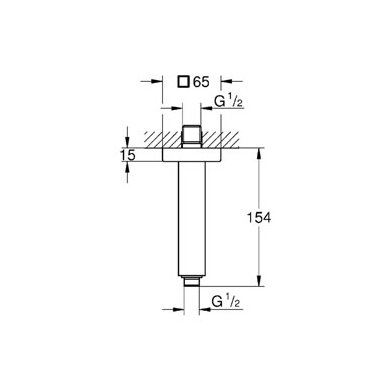 Grohe laikiklis dušo galvai Rainshower 27711000 2