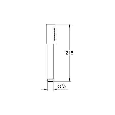 Grohe rankinė dušo galva Sena Stick 2