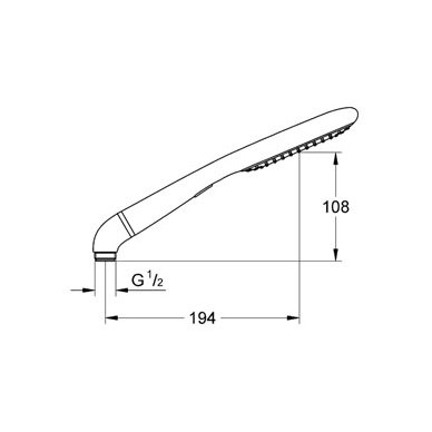 Grohe rankinė dušo galva Rainshower Eco 120 2