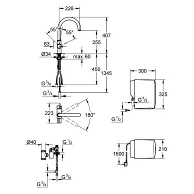 Grohe termostatinis maišytuvas plautuvei Red Duo 30083001/30083DC1 2