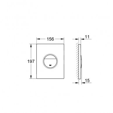 Grohe vandens nuleidimo mygtukas Nova Cosmopolitan 3