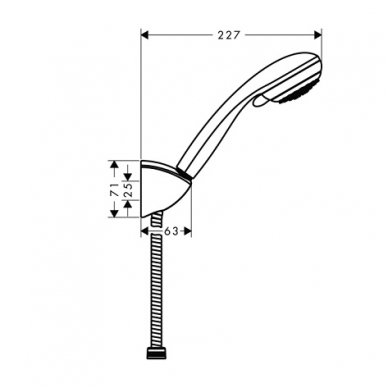 Hansgrohe dušo komplektas Crometta 85 Variojet & Porter'C 2