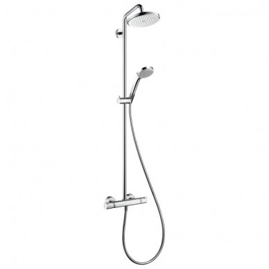 Hansgrohe dušo komplektas su termostatiniu maišytuvu Croma 220 Air 1jet Showerpipe 27185000