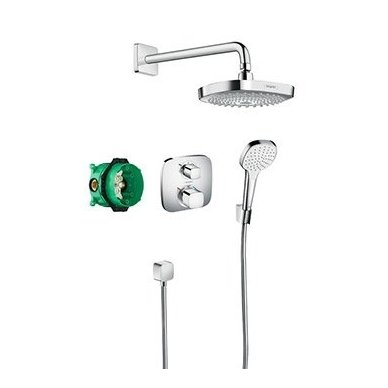 Hansgrohe dušo komplektas su termostatiniu maišytuvu Croma Select E