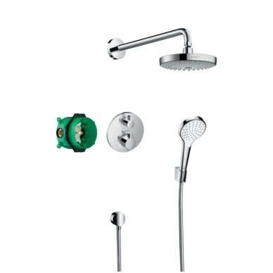 Hansgrohe dušo komplektas su termostatiniu maišytuvu Croma Select S