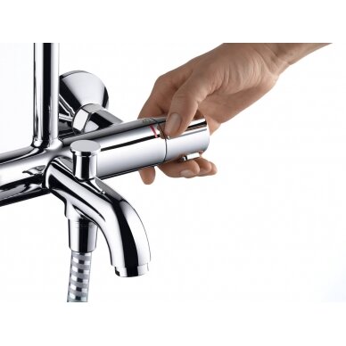 Hansgrohe dušo komplektas su termostatiniu maišytuvu Vernis Shape Showerpipe 230 1jet 3