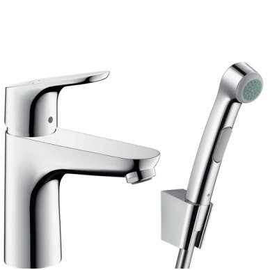 Hansgrohe maišytuvas praustuvui su dušeliu ir ventiliu Focus 31927000