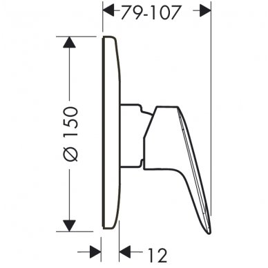 Hansgrohe potinkinis maišytuvas dušui Logis 71606000 2