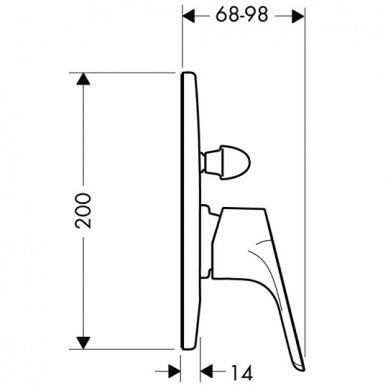 Hansgrohe potinkinis maišytuvas voniai Focus 31947000 2