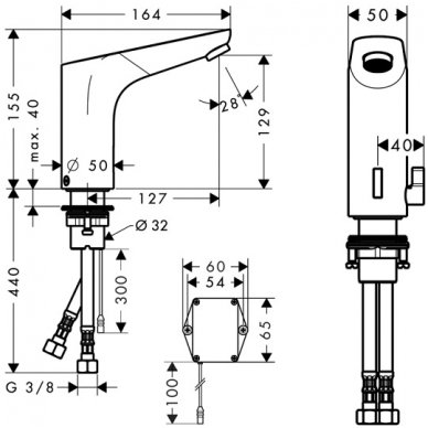 Hansgrohe sensorinis maišytuvas praustuvui Focus 31171000 2