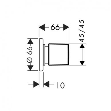 Hansgrohe uždaromasis ventilis Metris 31677000 2