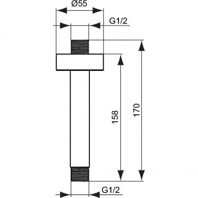 Ideal Standard laikiklis dušo galvai Idealrain 2