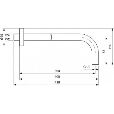 Ideal Standard laikiklis dušo galvai Idealrain 2