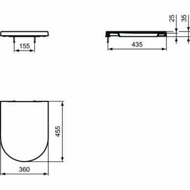 Ideal Standard WC sėdynė su dangčiu Blend Curve Softclose 6