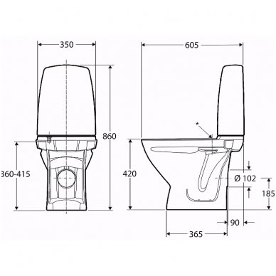 Ifo pastatomas WC Sign 6832 2