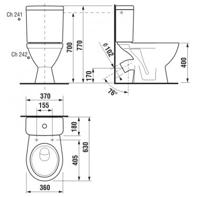 Jika pastatomas WC Lyra Plus 826384 2