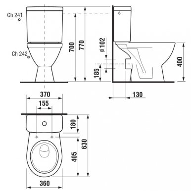 Jika pastatomas WC Lyra Plus 826386 2