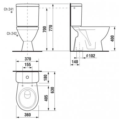 Jika pastatomas WC Lyra Plus 826387 2