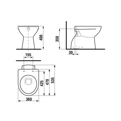 Jika pastatomas WC Lyra Plus 821387 2