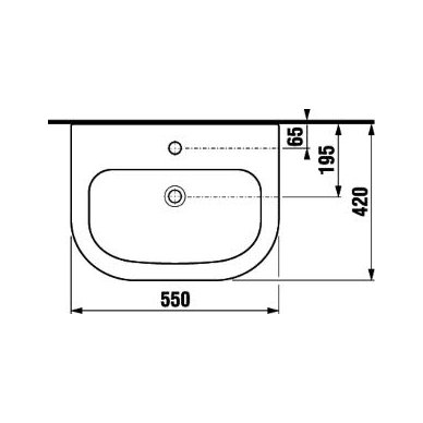 Jika praustuvas Deep by Jika 550x420 8.1261.2.000.104.1 4