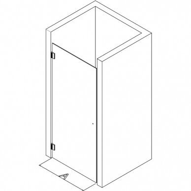 Kamė dušo durys 200-900mm Modelis 1 4