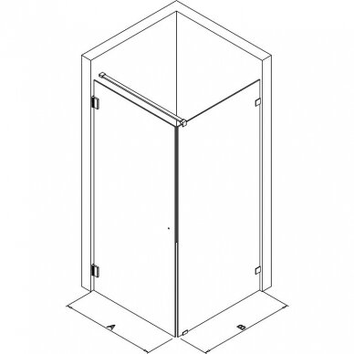 Kamė dušo kabina 150-1200mm Modelis 10 4