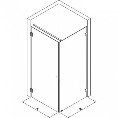 Kamė dušo kabina 900x900 Modelis 10 2