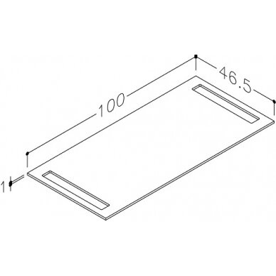 Kamė stalviršis HPL 100 2